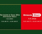 Le 40e anniversaire de The Legend of Zelda et les dates d'annonce des Nintendo Direct côte à côte