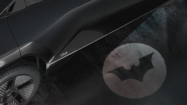 La flaque du rétroviseur latéral de la Mahindra Batman EV (Image source : Mahindra)