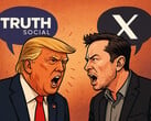 Trump et Musk se calomnient désormais l'un l'autre sur leurs plateformes de réseaux sociaux. (Source de l'image : AI generated)