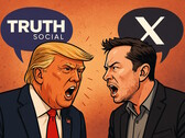 Trump et Musk se calomnient désormais l'un l'autre sur leurs plateformes de réseaux sociaux. (Source de l'image : AI generated)