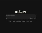 Écran d'accueil de l'interface web Kimi avec champ de saisie et logo K3