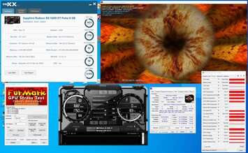 Radeon RX 5600 XT - Stress test FurMark (PT 100%).