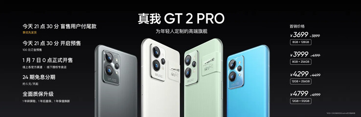 Realme dévoile enfin les GT2 et 2 Pro dans leur intégralité. (Source : Realme)