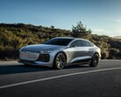 L'avant de la berline électrique Audi A6 e-tron a subi quelques modifications par rapport au concept-car (Image : Audi)