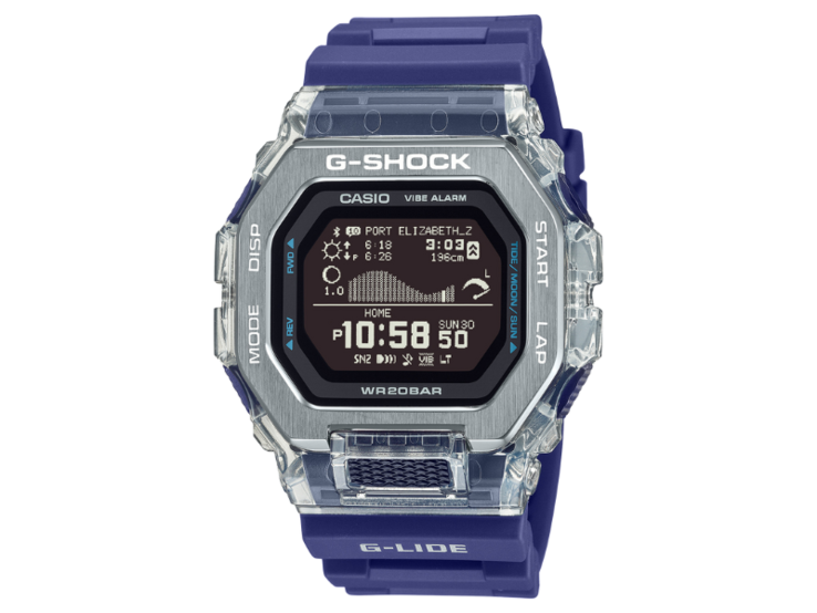 La montre Casio G-Shock G-Lide GBX-100S-2. (Source de l'image : Casio)