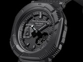 La Pro Trek PRJ-B001WM-1 de Casio est équipée d'un bracelet noir ignifugé qui contribue également à l'esthétique entièrement noire. (Source de l'image : Casio)