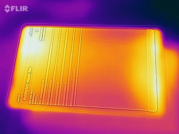 Xiaomi Mi Pad 4 - Relevé thermique à l'avant en cas de sollicitations.