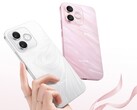 Le Honor X80i en Moon Shadow White et Flowing Sand Pink. 