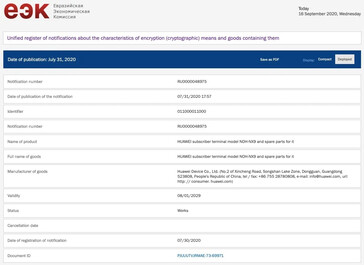 Le Mate 40 Pro obtient de nouvelles certifications. (Source : NBTC, EEC, Bluetooth SIG via MySmartPrice)