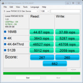 Lexar Play Pro : Valeurs IOPS