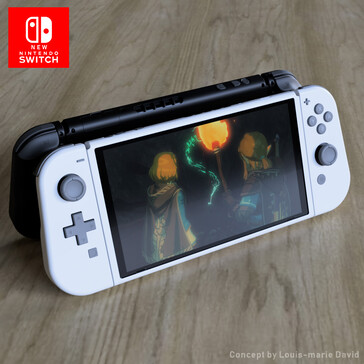 Rendu de la nouvelle console Nintendo Switch. (Image source : Louis-marie David/Shigeryu)