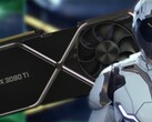 Nvidia a annoncé pour la première fois la carte GeForce RTX 3090 Ti en janvier au CES 2022. (Image source : Nvidia - édité)