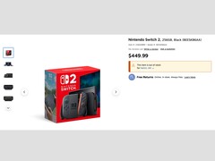Liste de la Nintendo Switch 2 sur le site de Staples. (Source de l'image : Staples)