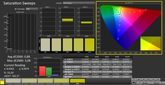 CalMAN : Saturation des couleurs (étalonnage)