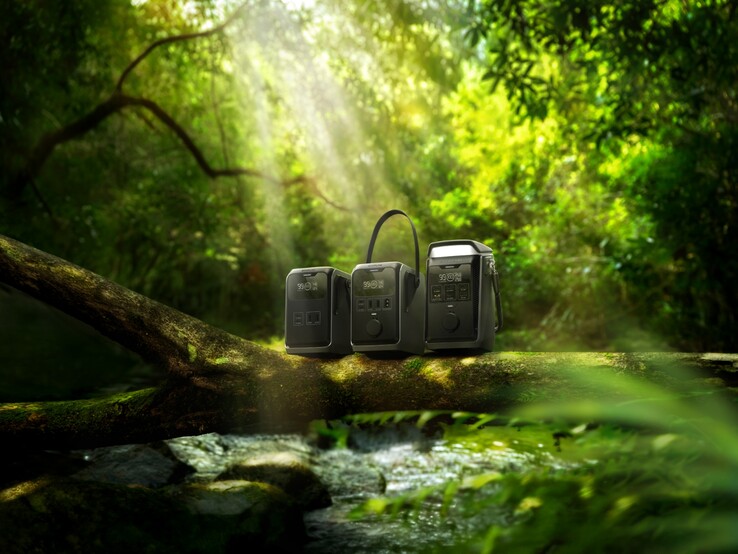Le Trail 200 DC, le Trail 300 DC et le Trail Plus 300 DC d'EcoFlow (de gauche à droite) (Source : EcoFlow)