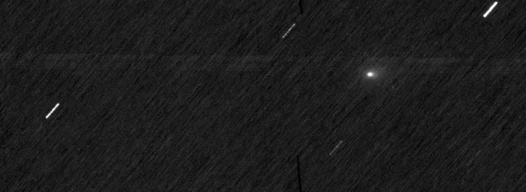 Image montrant la comète 3I/ATLAS depuis Mars. (Source de l'image : ESA)