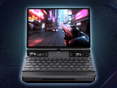 GPD affiche d'excellents résultats aux tests de performance de la Win Max 3. Sur la photo : vue de face de la console de jeu portable.