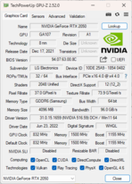 GPU-Z : Nvidia Graphics