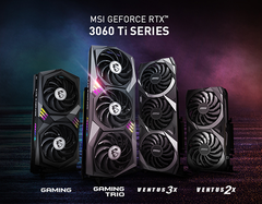 Ces cartes RTX 3060 Ti de MSI pourraient bientôt rejoindre les SKU de la marque MINER. (Source de l'image : MSI)