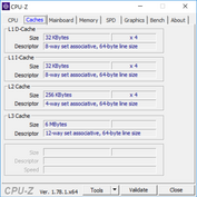 CPU-Z Caches.