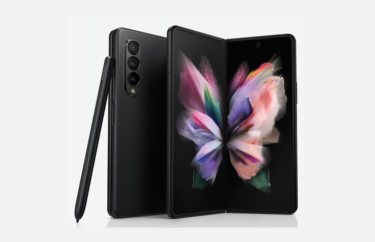 Le Galaxy Z Fold 3 ressemble à son prédécesseur de l'intérieur. (Image source : Evan Blass)