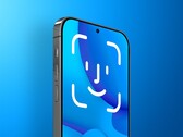 concept d'iPhone avec Face ID sous l'écran. (Source de l'image : MacRumors) 