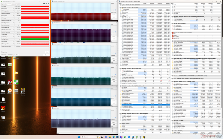 Cyberpunk 2077 stress (mode performance avec Cooler Boost activé)