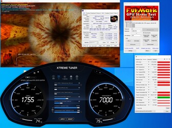 KFA2 GeForce RTX 2070 Super WTF - Stress test FurMark (PT 120%).