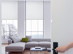 Le contrôleur de store T1S d'Aqara est un moteur tubulaire intelligent. (Source de l'image : Aqara)