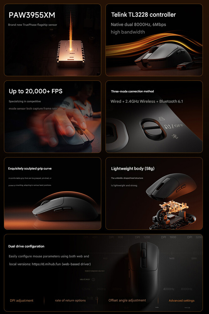 Principales caractéristiques de la Xiaomi Gaming Mouse 2 (traduit de l'anglais)