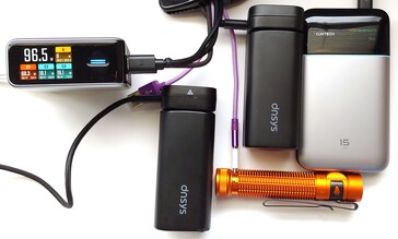 Lors du même test, la Cuktech a produit 96,5 W lorsque le port USB-A n'était pas utilisé.