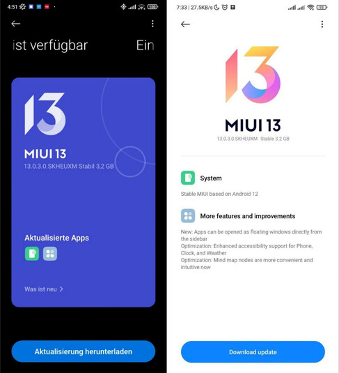 MIUI 13 pour le Poco F3.