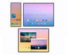 Le Galaxy Z TriFold se pliera différemment des Huawei Mate XT existants. (Source de l'image : via @TechHighest)