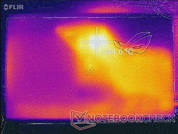 Le point chaud à l'arrière du moniteur est également plus chaud que prévu