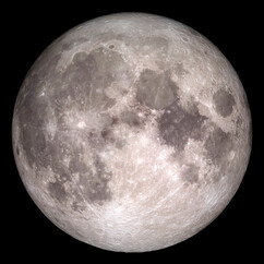 Image originale de la lune tirée d'Internet. (Source de l'image : u/ibreakphotos sur Reddit)