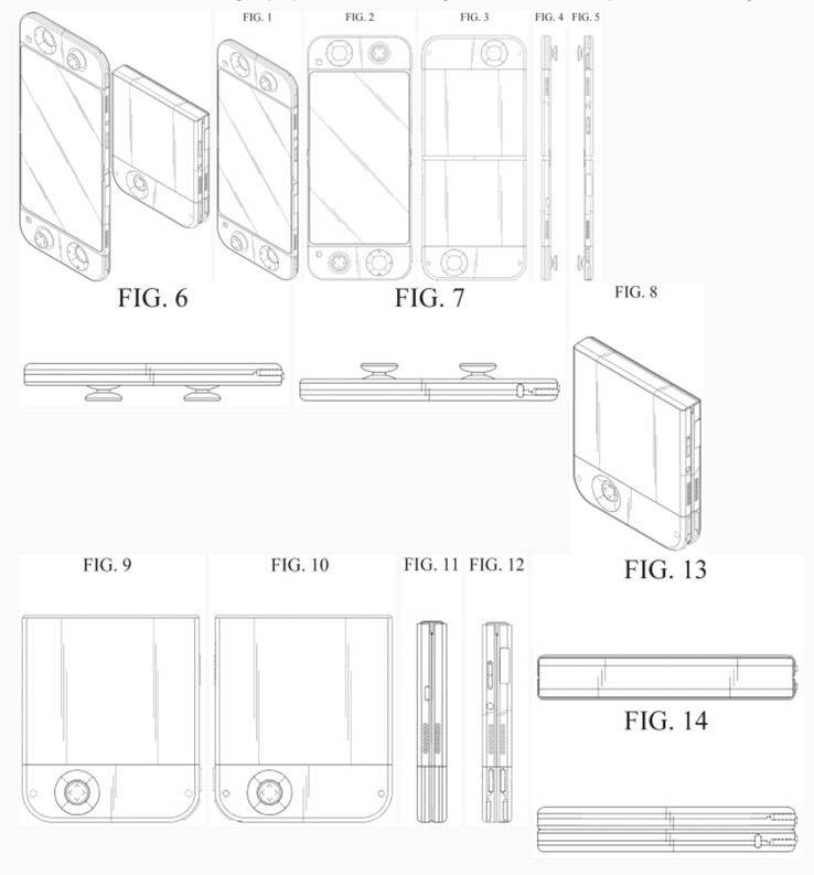Brevet de l'ordinateur de poche pliable de Samsung (Source d'image : OMPI)