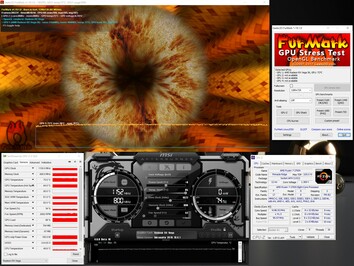 MSI AMD Radeon RX Vega 56 Air Boost OC - Stress test FurMark (PT 100 %).