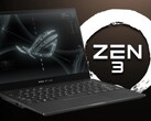 Le facteur Zen 3 contribue à faire de l'Asus ROG Flow X13 un puissant ordinateur portable convertible. (Source de l'image : Asus/AMD - édité)