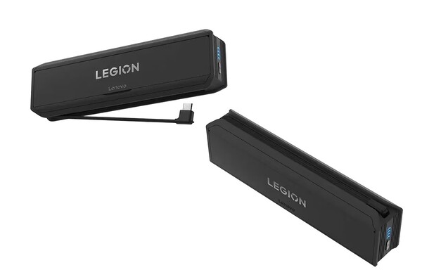 La banque d'alimentation Lenovo Legion Go 65W 12800mAh est dotée d'un câble USB-C détachable. (Source de l'image : Lenovo)