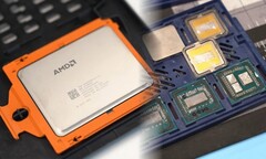 Un Threadripper 64 cœurs inédit a été présenté, ainsi que des échantillons de Ryzen 5000X3D. (Source de l&#039;image : Gamers Nexus - édité)