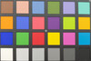 Galaxy Note 10 - ColorChecker Passport : la couleur de référence se situe dans la partie inférieure de chaque bloc.