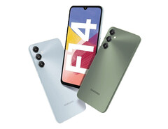 Le Galaxy F14 4G est disponible en plusieurs couleurs, mais avec une seule configuration de mémoire. (Source de l'image : Samsung)