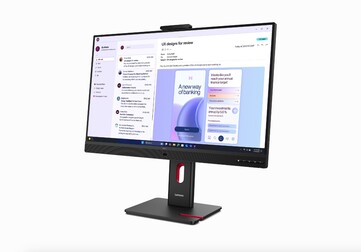 Vue de face du nouveau moniteur Lenovo ThinkVision T32UD.