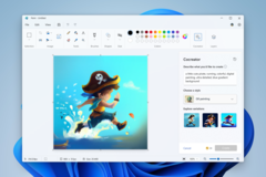 Nouvelle interface utilisateur de MS Paint avec le bouton Cocreator (Source : Microsoft)