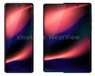 Image conceptuelle non officielle d'un téléphone enroulable de Samsung, basée sur un brevet américain.