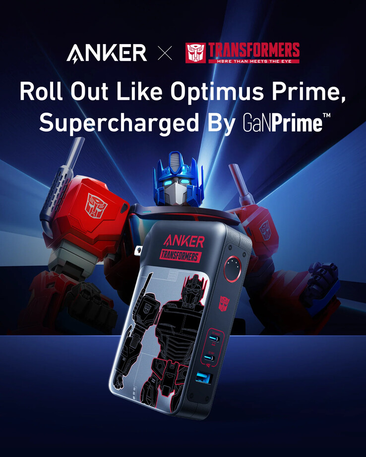 La banque d'alimentation Anker x Transformers Special Edition 733 (GaNPrime PowerCore 65W) (Source de l'image : Anker)