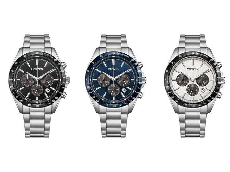 De gauche à droite : les montres Citizen Collection CA4764-57E, CA4766-51L et CA4764-57A