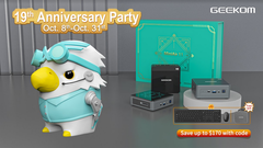 GEEKOM organise une vente anniversaire pendant le mois d'octobre. (Image via GEEKOM)