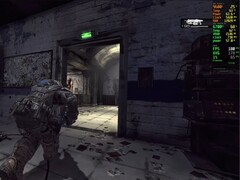 Une capture d'écran de Gears of War 2 Hollow tournant en 4K à 180 images par seconde sur PC