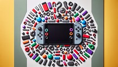 Il semble que la Nintendo Switch 2 s'appuiera fortement sur des aimants pour fixer les manettes Joy-Con. (Source de l'image : image générée par DALLE3)
